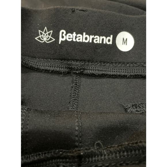 BETABRAND Black Dress Pants Straight Leg Size M - Picture 5 of 6